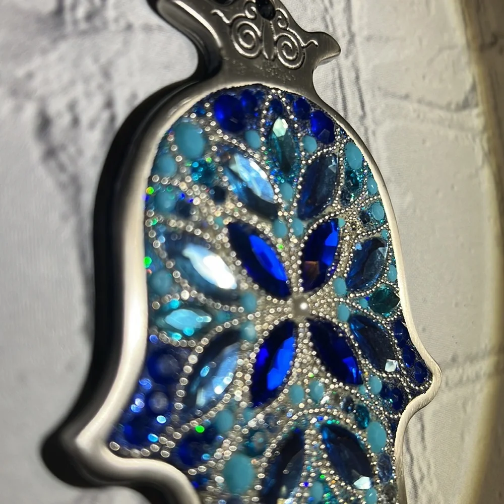 Lenox Blue Brilliance Good Luck Hamsa Wall Plaque - Picture 4 of 13